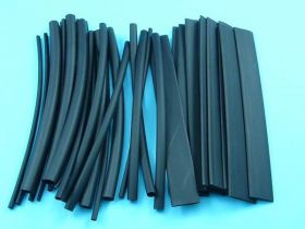 ZESTAW RUREK 40szt x 12cm 1-&gt;12mm BLACK