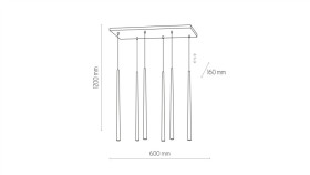 Lampa Sufitowa Z Kulistymi Kloszami Z Serii Mida W Kolorze Szczotkowanego...