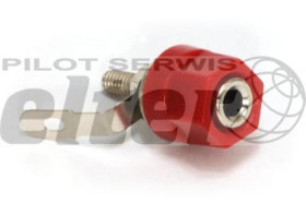 Gniazdo bananowe sześciokątne czerwone nikiel