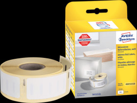 AS0722520 Roll label AS0722520, 25x54mm, white