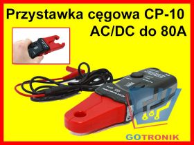 Przystawka cęgowa CP-10 CEM do 80A AC/DC