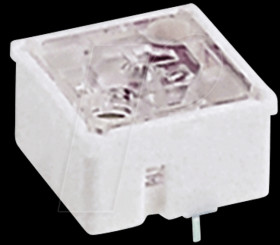 3.14.100.033/0000 Short-travel keyswitch, RF 15, 35 V AC/DC, gold, 1 LED, yellow