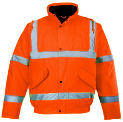 Kurtka odblaskowa, rodzaj Męski, XL, Poliester, Pomarańczowy