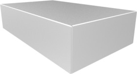 Aluminum enclosure, (L x W x H) 432 x 254 x 102 mm, natural, 1444-33