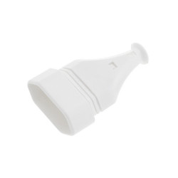 GNIAZDO SIECIOWE NA KABEL GN-11 PŁASKIE BIAŁE 230V BEZ UZIEMIENIA