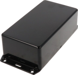 ABS enclosure, (L x W x H) 150 x 80 x 50 mm, black (RAL 9005), IP54, 1591DFLBK