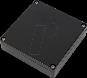 1551WXBK Waterproof miniature case, 80 x 80 x 22 mm, black