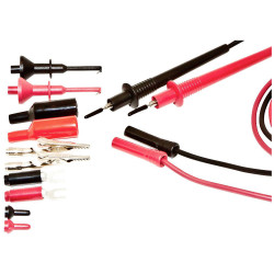 Mueller 110006 Testing Connector Adapter Set Red/Black Test Tip/Plug