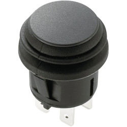 TruComponents 782121 Pushbutton ,Panel Mount,Off/On,DPST,Solder