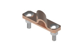 Złącze krzyżowe skośne pręt-bednarka 2-elem. miedź 116.2.1 CU 11601203