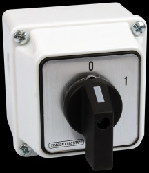 Przełącznik krzywkowy z obudową WŁ-WYŁ