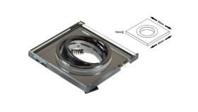 Oprawa Sufitowa Denzel Clear Ruchoma Chromowana