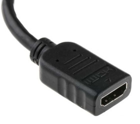 Kabel KVM, dł. 150mm - Męskie DisplayPort - Żeńskie HDMI, kolor: Czarny, RS PRO