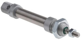 Siłownik dwustronnego działania ISO 6432 Ø 12mm, skok 25mm RS PRO