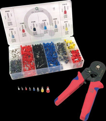 2005CA001 Wire end ferrule crimping pliers, 230 mm, with 1200 wire end fer