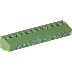 TruConnect 211789 5.08mm 12 Way 90deg Rising Clamp Terminal Block