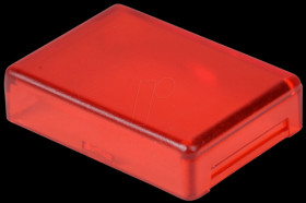 A0161B Cover for operator, rectangular, red