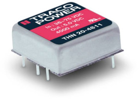 TracoPower THN 20-4810 Przetwornica DC/DC, do PCB 48 V/DC 3.3 V/DC 4.5 A 20 W Ilość wyjść: 1 x Content 1 szt.