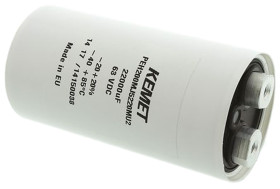 Kondensator 22000μF 63V dcmontażśrubowy KEMET 51.6 x 98.5mm