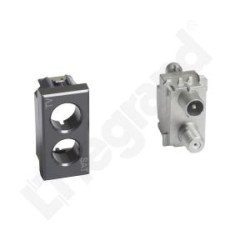 AXOLUTE - Gniazdo TV/SAT gwiazda - 1 moduł H4214D