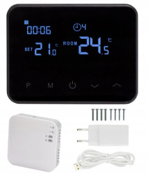 Termostat Pokojowy Comfort radiowy + WiFi + zasilacz Regulator Temperatury WT-20 VOLT