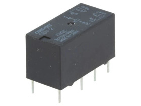 Przekaźnik elektromagnetyczny DPDT 0,5A/125VAC G5V-2 12VDC