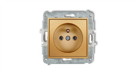 Mini Mechanizm Gniazda Pojedynczego Z Uziemieniem 2P+Z (Bez Przesłon Torów...