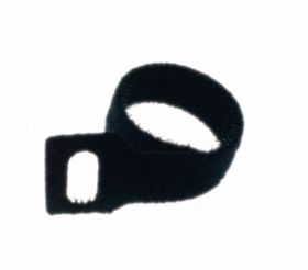 Opaska rzepowa czarna 125mm - 5 szt