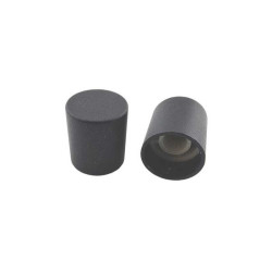 GAŁKA POTENCJOMETRU GCLG15 GŁADKA CAŁA CZARNA T2 15mm BEZ WSKAZNIKA ALUMINIUM H-17mm