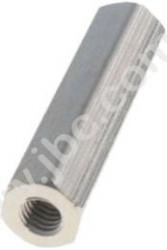 ET21-M3R4 Gniazdo nieizolowane 4mm, gwint wew.M3x5mm, L=21mm, ELECTRO-PJP, ET21M3R4