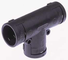 Łącznik do kanałów kablowych PMA NW29 x 3 Trójnik PA 6 IP66 Czarny