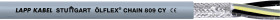 Przewód do prowadnicy kabli LAPP ÖLFLEX CHAIN 809 CY 7G1,0 1026771/50, 500 V, 7 G 9.80 mm, 50 m