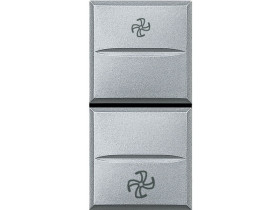 AXOLUTE Wyłącznik 1-0-2 wentylatora 1 modułowy axial aluminium HC4027VMC LEGRAND