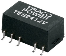 DC converter, 21.6-26.4 VDC, 1 W, 1 output, 3.3 VDC, 70 % efficiency, TES 1-2410V
