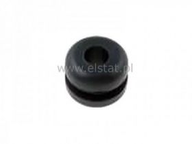 Przepust kablowy; guma; czarny; 3,2mm; 4,8mm
