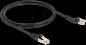 80752 RJ45 Network Cable Cat.8.1 S/FTP plug 45° left angled to plug st