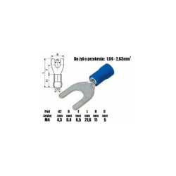 Konektor widełkowy KWB-4