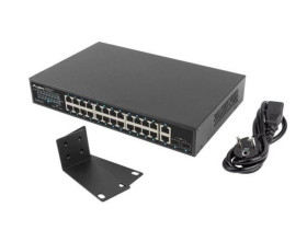 SWITCH LANBERG RSGE-24P-2GE-2S-360 24X 1GB POE+/2X GB 2X SFP RACK 19 GIGABIT ETHERNET 360W