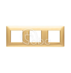 Ramka ozdobna Plana, 2+2+2M, Matt Gold, 14644.25
