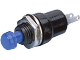 M-312 przycisk chwilowy okrągły niebieski OFF-(ON)