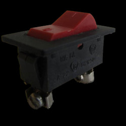 Przełącznik klawisz 230V 6A 2-poz 1-tor 1xNO WA-8A czarny klawisz czerwony