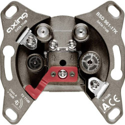 Axing BSD 961-17K Antenna socket Data TV FM Flush mount Non-terminated