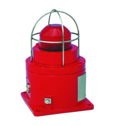 Sygnalizator 24 V Migające Czerwony Montaż na podstawie Ksenon