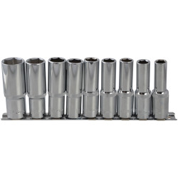 BlueSpot Tools 01541 Deep Socket Set of 9 Metric 1/2in Square Drive
