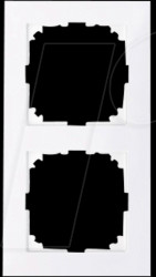 MEG4020-3625 M-PURE frame - 2-gang, active white