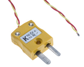 Termopara z odsłoniętym złączem K średnica 7/0.2mm długość 5m -75°C do +250°C Wtyk miniaturowy RS PRO