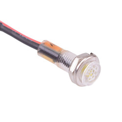 Yellow 24V 5.2mm Panel Indicator LED Light R9-79L-11