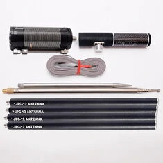 JPC12 Deluxe Krótkofalowa Antena Przenośna Antena Wielopasmowa Szybkie Ustawienie Lekki Design Idealny do Użytku na Polach, Podr