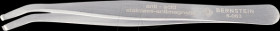 5-063 SMD tweezers, 35° curved, very pointed, with grip recess, 115 mm