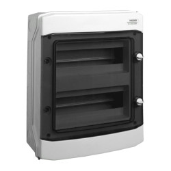Rozdzielnica modułowa 2x12 natynkowa IP65 drzwi przeźroczyste PHS
